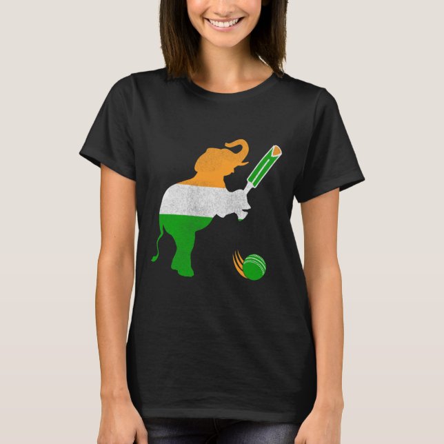 Indien Cricket 1  T-Shirt (Vorderseite)