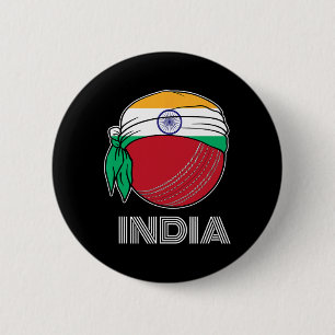 Indien Cricket Fan Shirts Fans Geschenkset Indisch Button