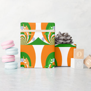 Indien Cricket Geist: Abstrakte Gestaltung Geschenkpapier