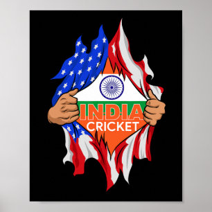 Indien Cricket Perfekt für indische Cricket-Fans Poster