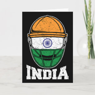 Indien Cricket T-Shirt Indische nationale Fans Jer Karte