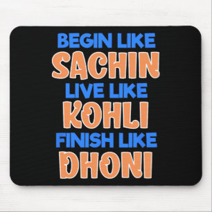 Indien Cricket Team Fan Unterstützer Trikot Mousepad