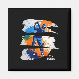Indien Cricket Trikot Flagge Indischer Cricket Magnet