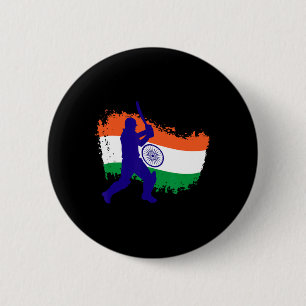 Indien Cricket Trikot Indischer Tsman Cricket Flag Button