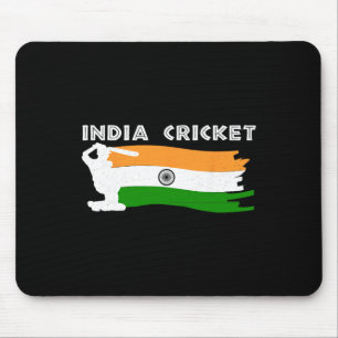 Indien Cricket-Trikot mit indischer Flagge als Ges Mousepad