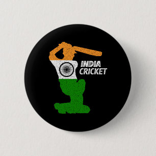 Indien Cricket Tsman Boundary Schuss mit indischer Button