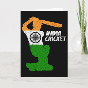 Indien Cricket Tsman Boundary-Schuss mit indischer Karte