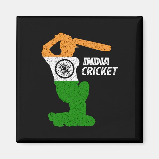 Indien Cricket Tsman Boundary Shot mit indischer F Magnet (Vorne)