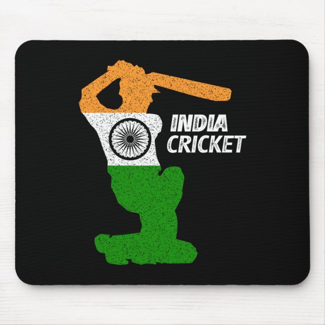 Indien Cricket Tsman Boundary Shot mit indischer F Mousepad (Vorne)