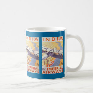 Indien durch Imperial Airways Kaffeetasse