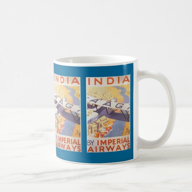 Indien durch Imperial Airways Kaffeetasse (Rechts)