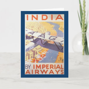 Indien durch Imperial Airways Karte