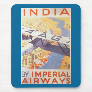 Indien durch Imperial Airways Mousepad