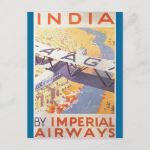 Indien durch Imperial Airways Postkarte