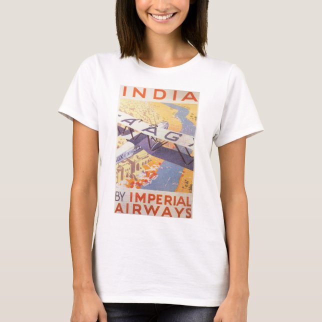 Indien durch Imperial Airways T-Shirt (Vorderseite)