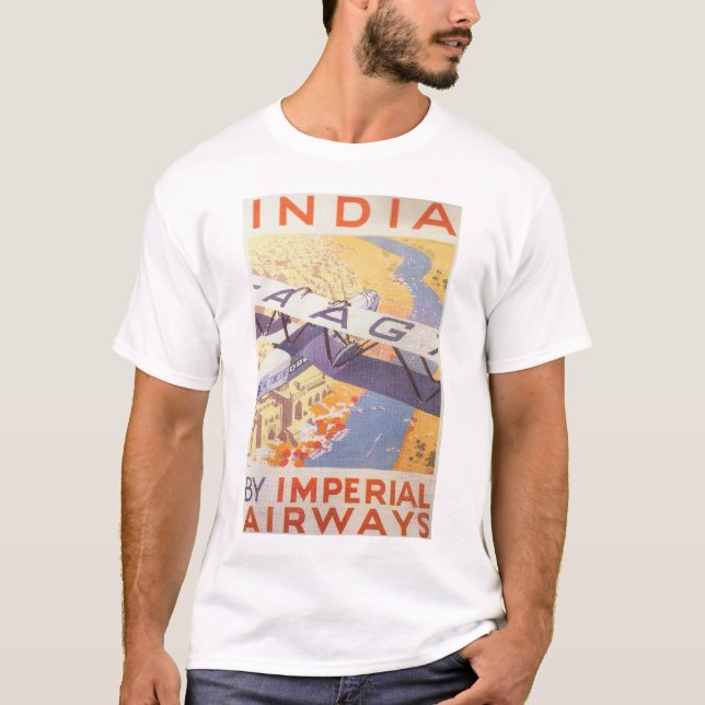 Indien durch Imperial Airways T-Shirt (Vorderseite)