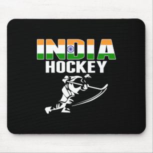 Indien Eis-Hockey-Fans Trikot - Unterstützen Sie i Mousepad