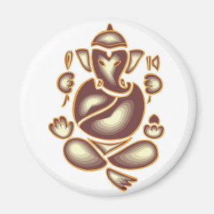 Indien-Elefant-Meditations-Magnet Magnet