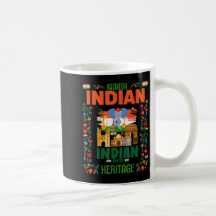 Indien Fahne Kostümoutfit Idee für Kinder & Amp; I Kaffeetasse