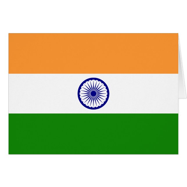 Indien-Flagge (Vorderseite (Horizontal))