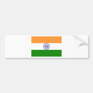 Indien-Flagge Autoaufkleber