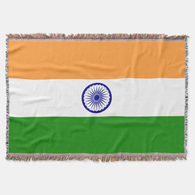 Indien-Flagge Decke (Vorderseite)