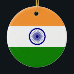 Indien-Flagge Keramik Ornament<br><div class="desc">Suchen Sie "wowsmiley" nach mehr Produkten wie dieses.</div>
