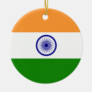 Indien-Flagge Keramik Ornament