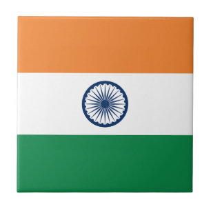 Indien-Flagge Keramikfliese