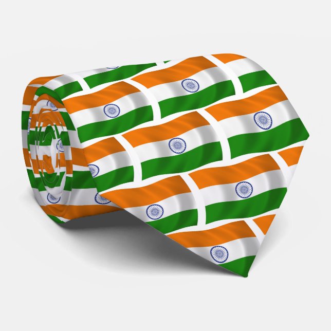 Indien Flagge Krawatte (Gerollt)