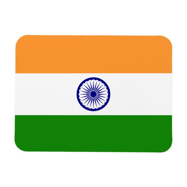 Indien-Flagge Magnet (Horizontal)