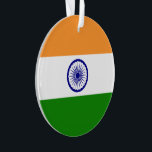 Indien-Flagge Ornament<br><div class="desc">Suchen Sie "wowsmiley" nach mehr Produkten wie dieses.</div>