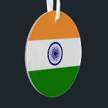 Indien-Flagge Ornament<br><div class="desc">Suchen Sie "wowsmiley" nach mehr Produkten wie dieses.</div>