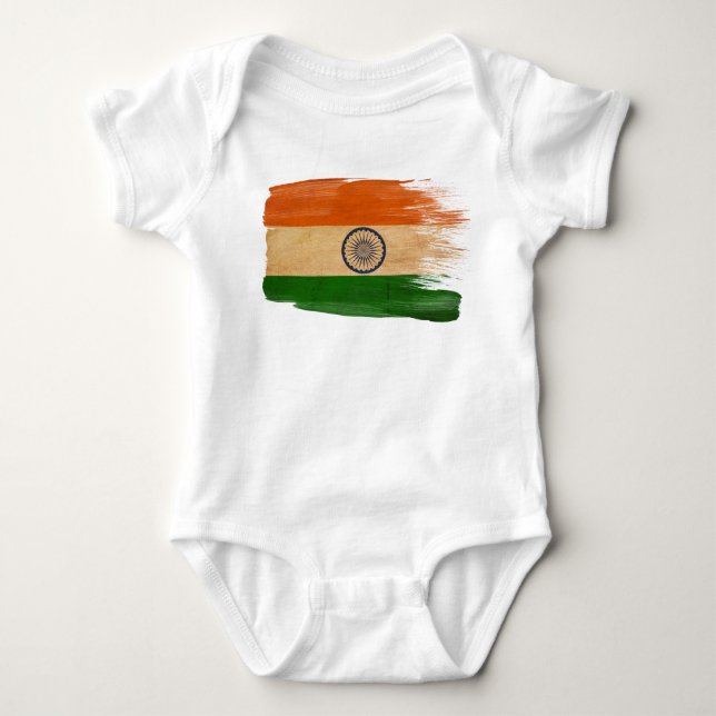 Indien-Flagge T-Shirt (Vorderseite)
