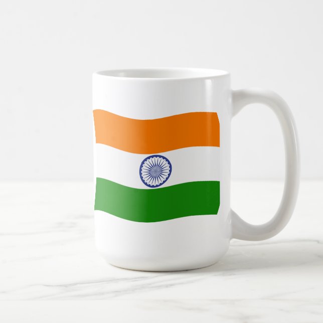 Indien Flagge Tasse (Rechts)