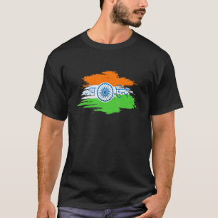 Indien-Flagge Unabhängigkeit Jai Hind Patriotisch T-Shirt