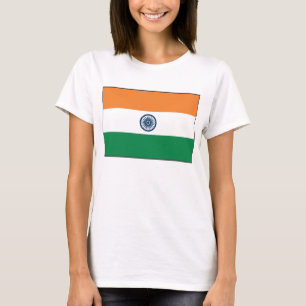 Indien-Flagge x Karte T - Shirt
