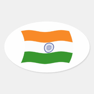 Indien Flaggen Aufkleber