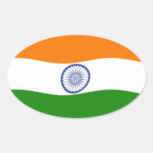 Indien Flaggen Aufkleber