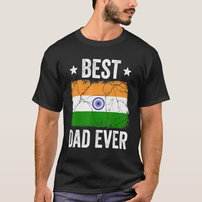 Indien für Männer Indischer bester Vater aller Zei T-Shirt (Vorderseite)