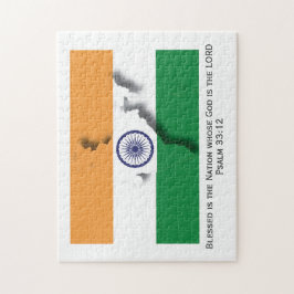 INDIEN | Gesegnete Nation | INDISCHE FLAG Puzzle