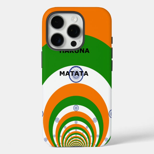 Indien HAKUNA MATATA Case-Mate iPhone Hülle (Rückseite)