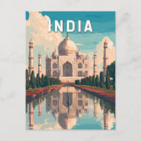 Indien Illustration Reise Kunst Vintage
