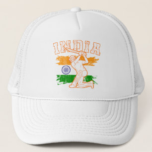 Indien Indian Cricket Player Batsman Design Trucke Truckerkappe