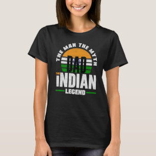 Indien Indien - Indische Flaggenflagge - Premiumpr T-Shirt