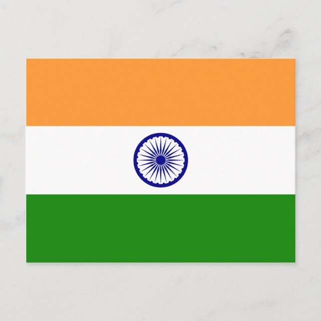 Indien, Indien Postkarte (Vorderseite)