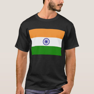 Indien; indische Flagge T-Shirt
