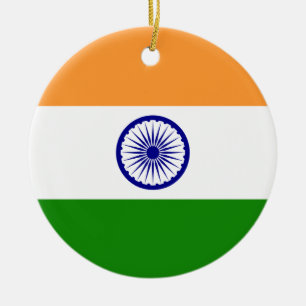 Indien - indische Staatsflagge Keramikornament