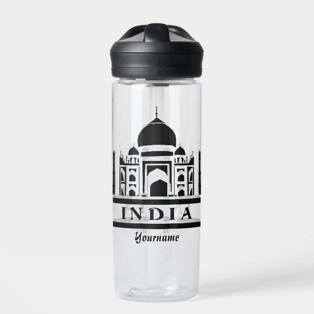 INDIEN-individuelle Name Trinkflasche (Vorderseite)