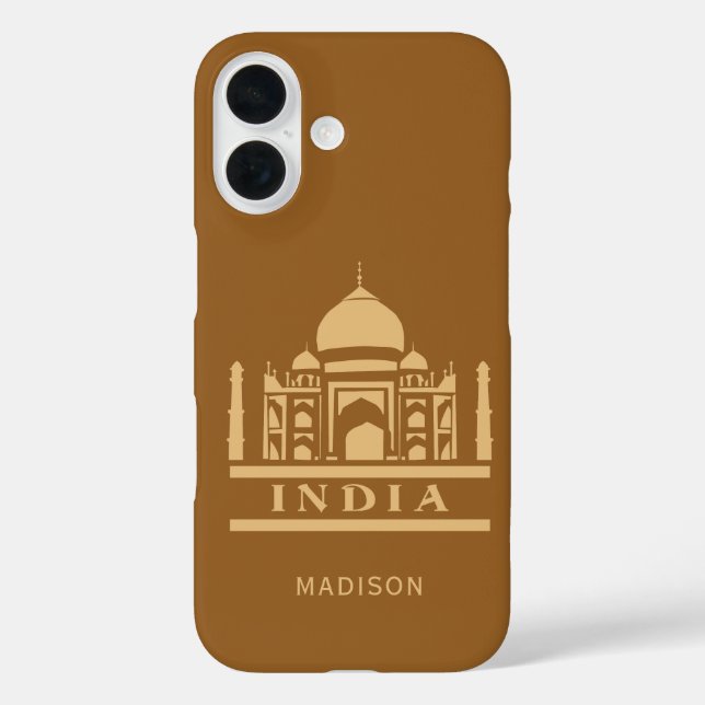 INDIEN individuelle Name und Farbe Case-Mate iPhone Hülle (Rückseite)